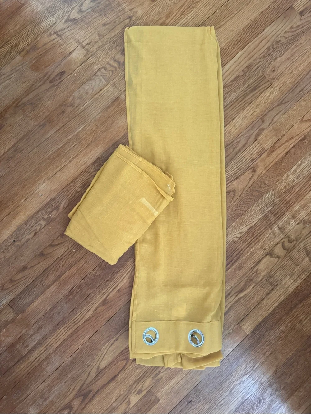 Amazon Mustard Yellow Grommet Top Curtains